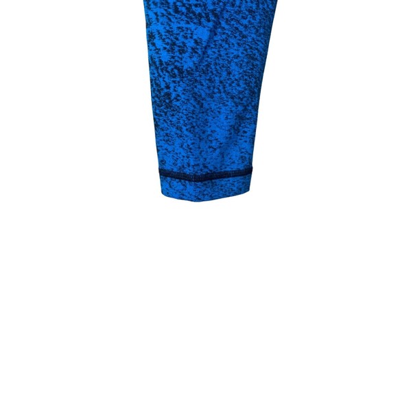 Lululemon Wunder Under Legging in Luon Spray Jacquard Shocking Blue Black Size 8 - Picture 6 of 7